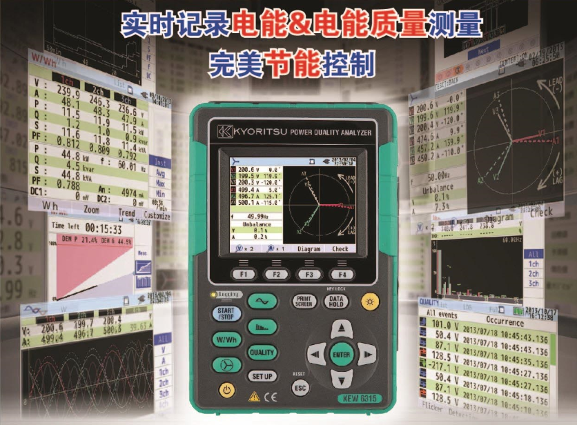 克列茨 KEW 6315 電能質量分析儀