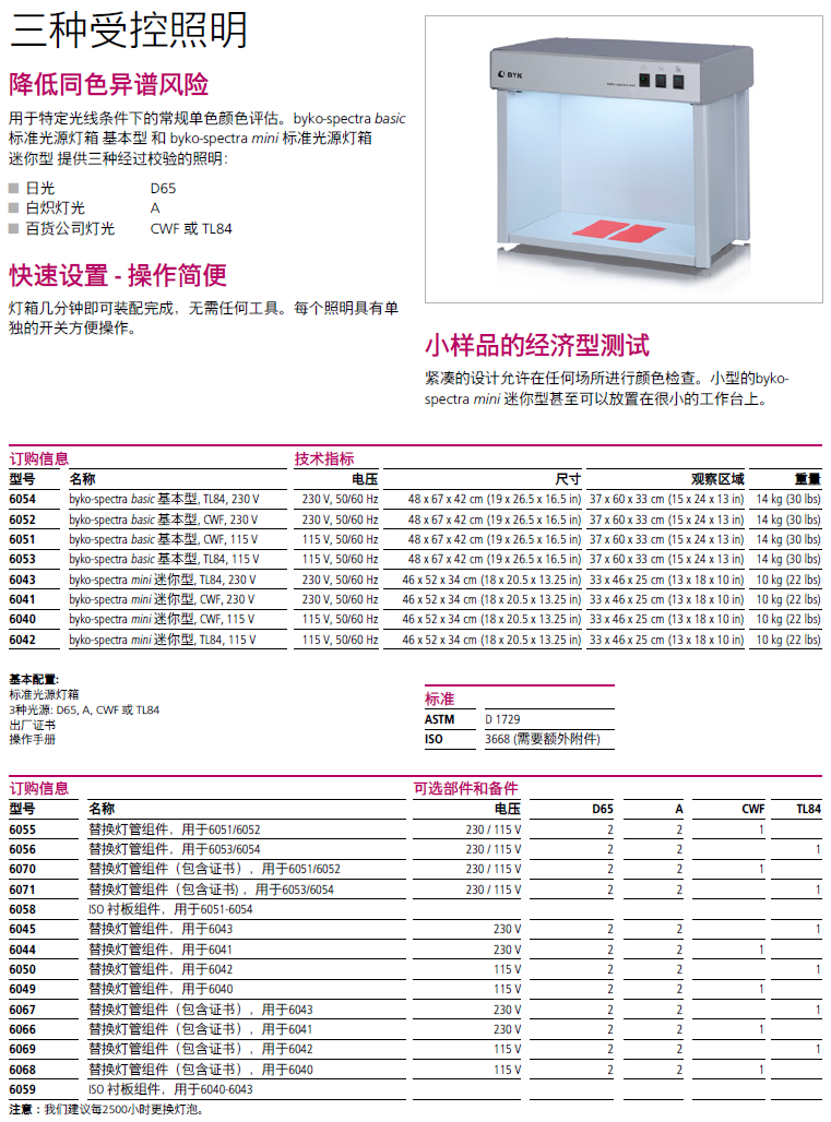 德國byko-spectra mini 標準光源燈箱迷你型